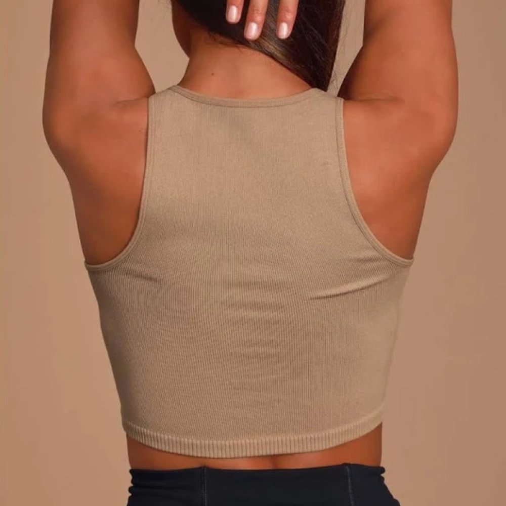 Free People Strapped In Ribbed Brami Nude Size XS/S (Fits 0-6) - Picture 5 of 6